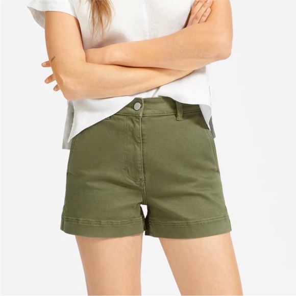 Everlane High Rise Jean Shorts Green - Picture 1 of 7